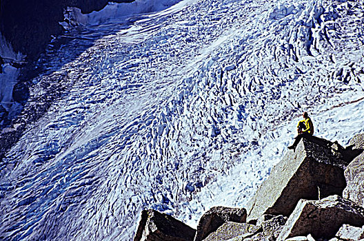 攀登,冰河,不列颠哥伦比亚省,加拿大