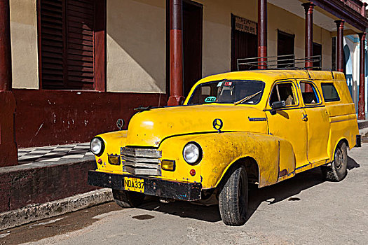 老爷车,20世纪40年代,巴拉科阿,古巴,北美