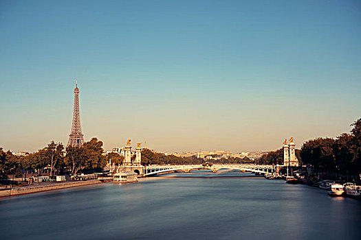 亚历山大三世,桥,埃菲尔铁塔,巴黎,法国
