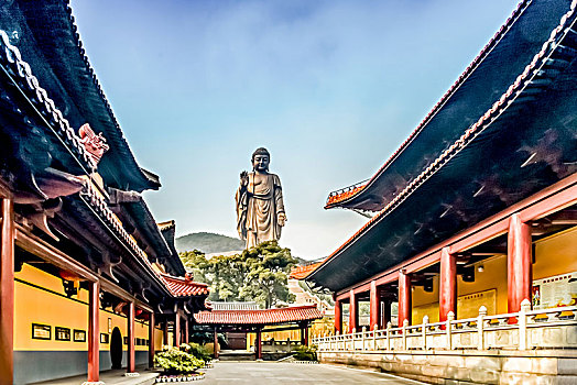 释迦牟尼佛像雕像建筑景观