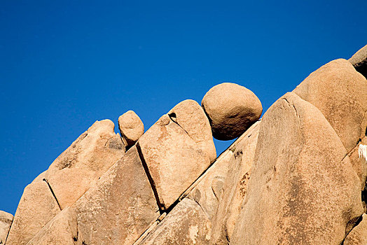 沙岩构造,约书亚树国家公园,加利福尼亚,美国,北美
