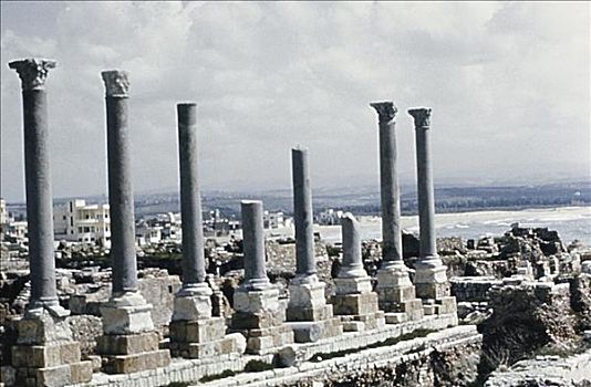 罗马,庙宇,轮胎,黎巴嫩