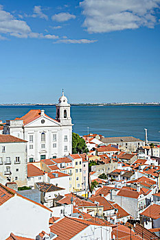 围绕,建筑,阿尔法马区,地区,里斯本,葡萄牙