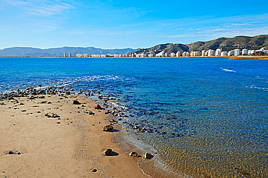干盐湖,海滩,地中海,瓦伦西亚,西班牙