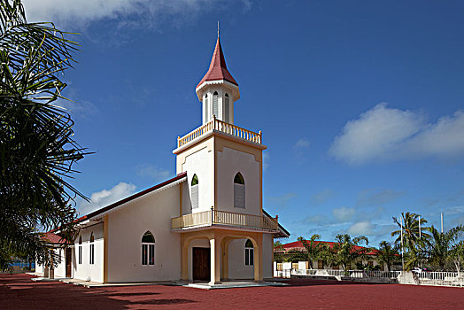 教堂,波拉波拉岛,岛屿,社会群岛,法属玻利尼西亚,大洋洲