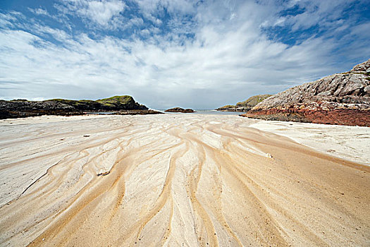 沙子,岛屿,苏格兰