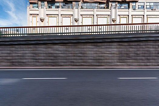 哈尔滨城市建筑道路背景