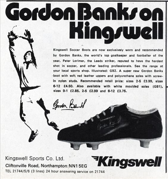 足球鞋,70年代