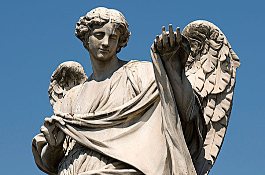 天使,雕塑,桥,罗马,意大利,欧洲