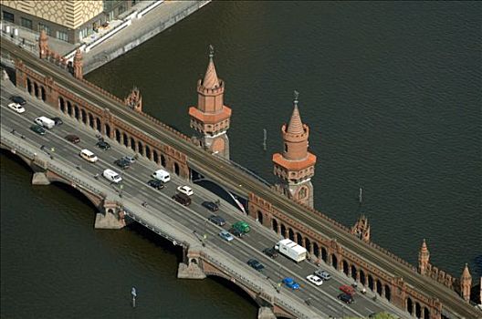 桥,柏林,德国,航拍