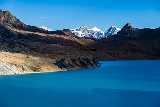 湖,地区,安娜普纳地区,尼泊尔,亚洲