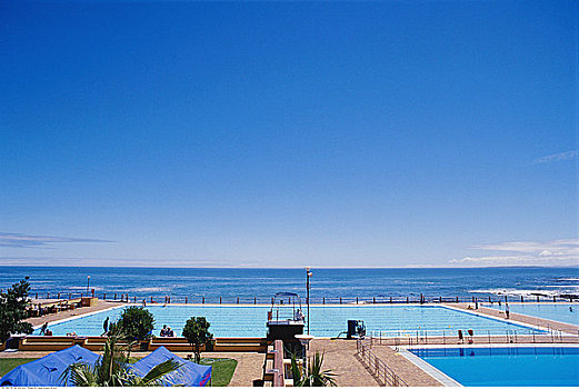 公共泳池,海洋,开普敦,南非