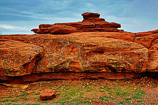 红岩,靠近,旗杆,亚利桑那,画廊