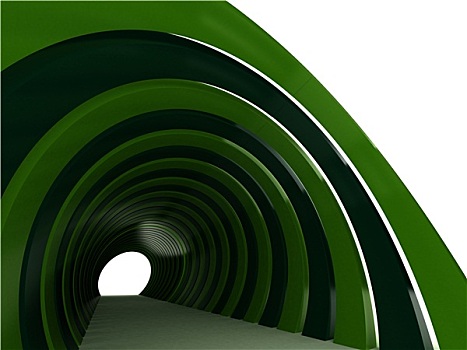 绿色,隧道,隔绝,白色背景,背景