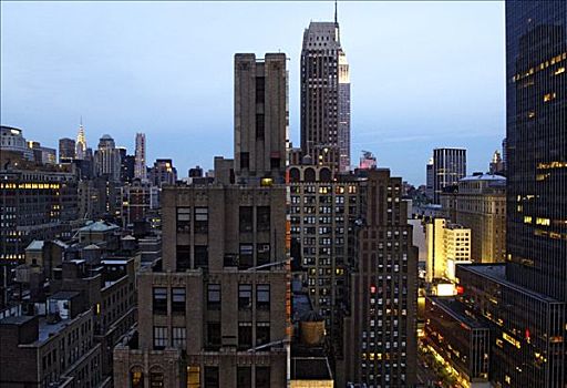 屋顶,曼哈顿,纽约,美国