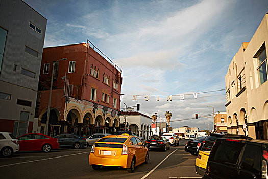 街道,威尼斯海滩,洛杉矶,美国