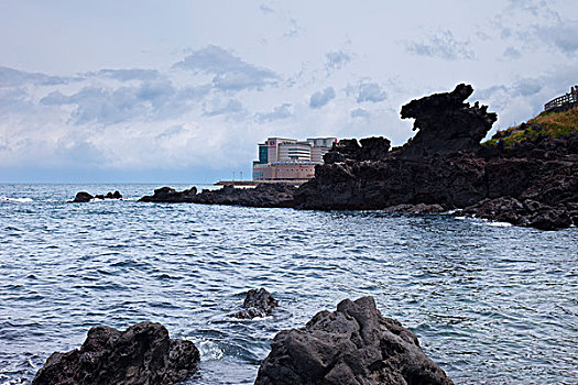 韓國濟(jì)州島龍頭巖