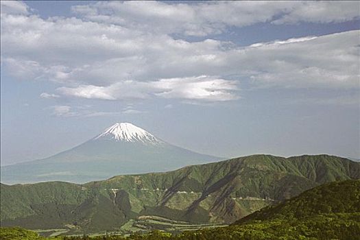 云,上方,山,富士山,箱根,神奈川,日本