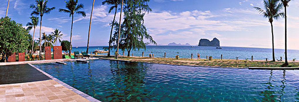 游泳,游泳池,海滩,苏梅岛,岛屿,泰国,亚洲