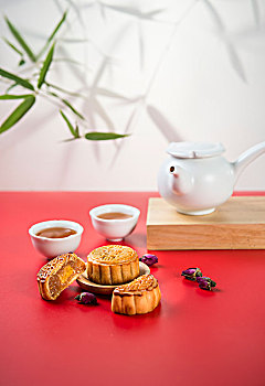 中秋月饼,红茶