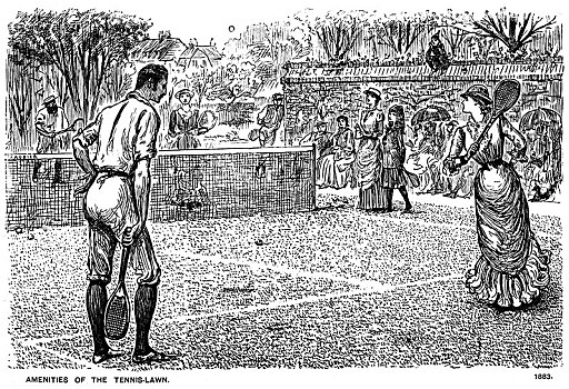 网球,草坪,1891年,艺术家