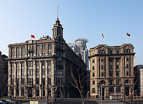 上海中山东一路4号,原有利银行,英,公和洋行设计,1916-1918年建造,上海市优秀历史建筑
