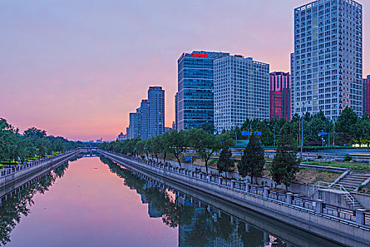 北京城市夜景和公路