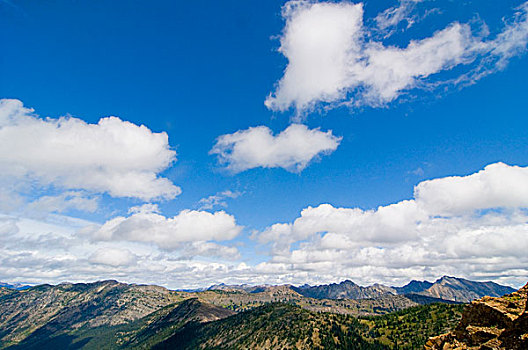 美国,华盛顿,北瀑布国家公园,景色,山,山谷,太平洋,山峰,小路