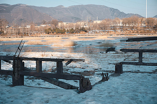 北京市门头沟区永定河冬日风光