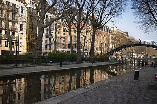 运河,巴黎,法国