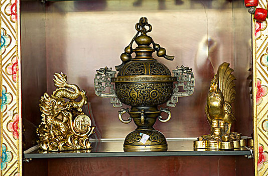 西藏拉萨大昭寺铜器