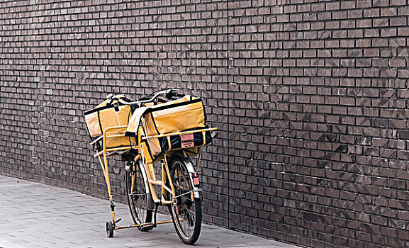 自行车,正面,墙壁,汉堡市,德国,欧洲