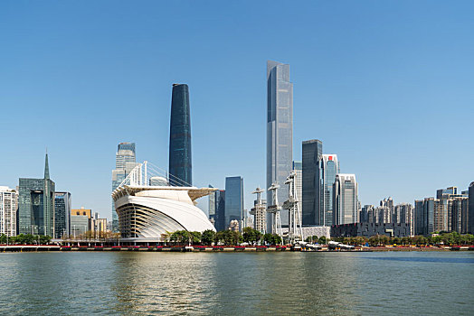 广州珠江新城金融区现代建筑办公楼