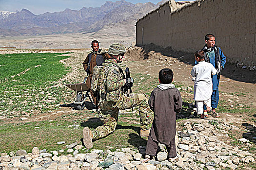 士兵,安全,帕尔万省,阿富汗