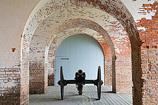 历史,大炮,堡垒,国家纪念建筑,乔治亚,美国