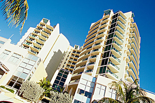 仰视,建筑,迈阿密海滩,佛罗里达,美国