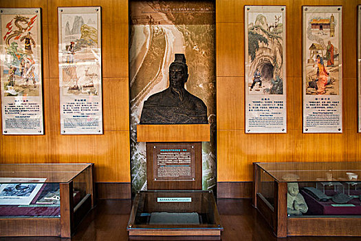 四川自贡市盐业历史博物馆展示的各种各样的中国盐业历史史料