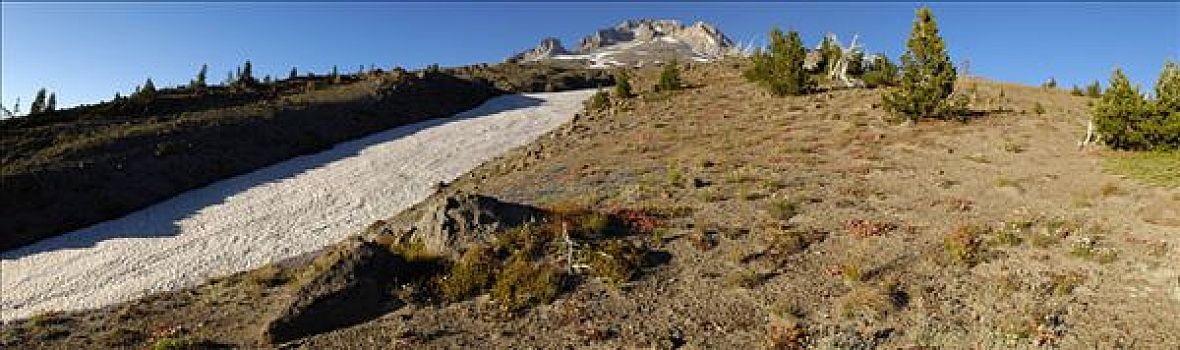 胡德山,火山,南方,全景,喀斯喀特山脉,俄勒冈,美国