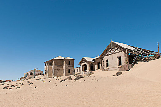 房子,矿工,住宅区,慢,遮盖,沙子,纳米布沙漠,科尔芒斯科普,纳米比亚,非洲