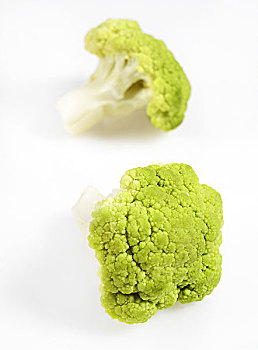 绿花椰菜,白色背景