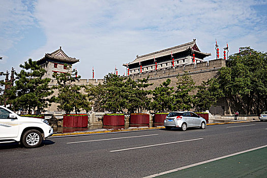 西安城墙内外景致