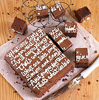 核仁巧克力饼,蛋糕,儿童生日,聚会