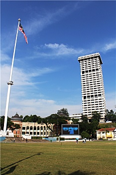 马来西亚吉隆坡独立广场旗杆