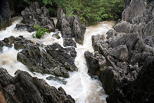 贵州,黄果树,银链坠滩