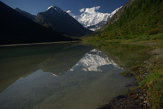 山,河,水流,峡谷,石头,岩石,陆地,靠近,漂亮,山景