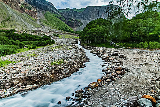 吉林省长白山瀑布景观
