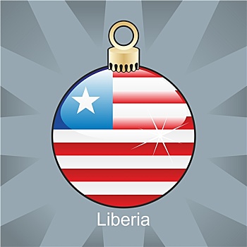 利比里亚,旗帜,圣诞节,形状