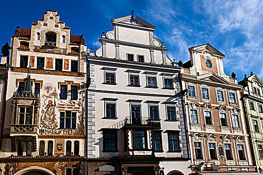 房子,建筑,老城广场,布拉格,捷克共和国
