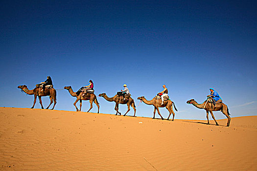 靠近,却比沙丘,梅如卡,撒哈拉沙漠,摩洛哥