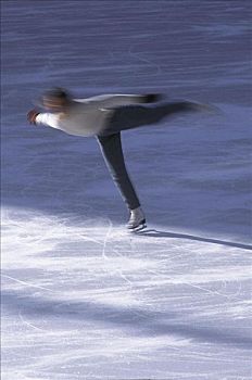 花样滑冰,滑冰,动感,移动,训练